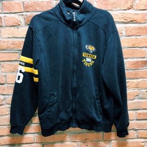 Towson Tiger Embroidered Zip Up Sweatshirt